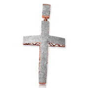 10KR 1.15CTW DIAMOND DOME MICROPAVE CROSS - Johnny Dang & Co