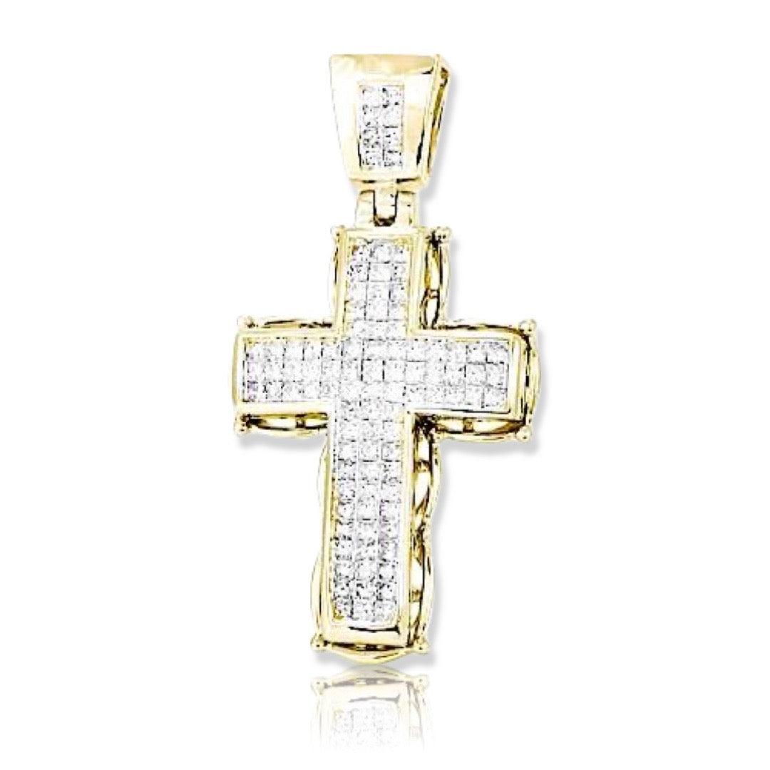 14KY 1.50CTW INVISIBLE CROSS - Johnny Dang & Co