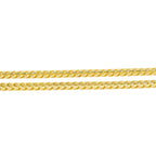 10K Gold 2.2mm Diamond Cut Solid Franco Chain - Johnny Dang & Co