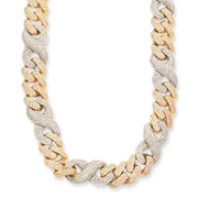 10KY+W 22.66CTW DIAMOND MIAMI CUBAN AND INFINITY - Johnny Dang & Co