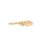 10k Yellow Gold and Diamond 'Heart With Crown' Charm - 10067 - Johnny Dang & Co