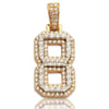 10KY+W 1.00CTW DIAMOND NUMBER PENDANT - Johnny Dang & Co