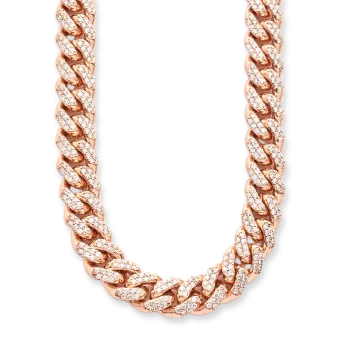 10KR 11.74CTW DIAMOND MIAMI CUBAN CHAIN - Johnny Dang & Co