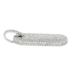 14KW 6.75CTW DIAMOND DOGTAG PENDANT FULLY ICED - Johnny Dang & Co