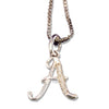 MINI SCRIPT LETTERS SILVER 925 WHITE GOLD PLATED - Johnny Dang & Co