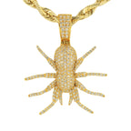 10KY 1.25CTW Diamond 1.25ct Spider Pendant And 24” Rope Chain Bundle - Johnny Dang & Co