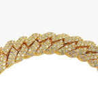 JDBR133.6 - CUSTOM DIAMOND CUBAN BRACELET - Johnny Dang & Co