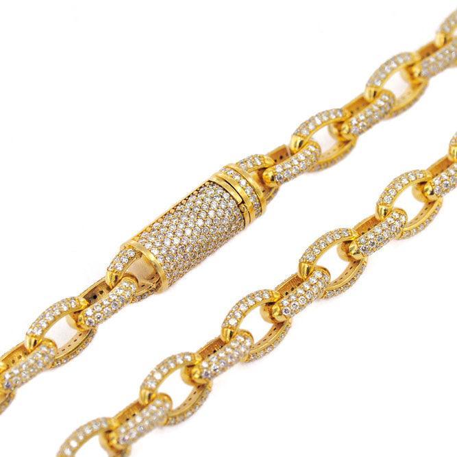 JDBR46.5 - DIAMOND CABLE LINK BRACELET - Johnny Dang & Co