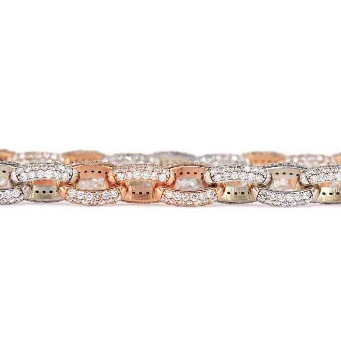JDN189.8 - DIAMOND 2 TONE CHAIN - Johnny Dang & Co