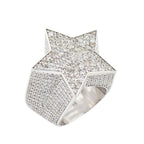 1JDR23.8 - CUSTOM DIAMOND STAR RING - Johnny Dang & Co