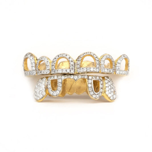 10K VS Split Open Face Diamond Grillz - Johnny Dang & Co