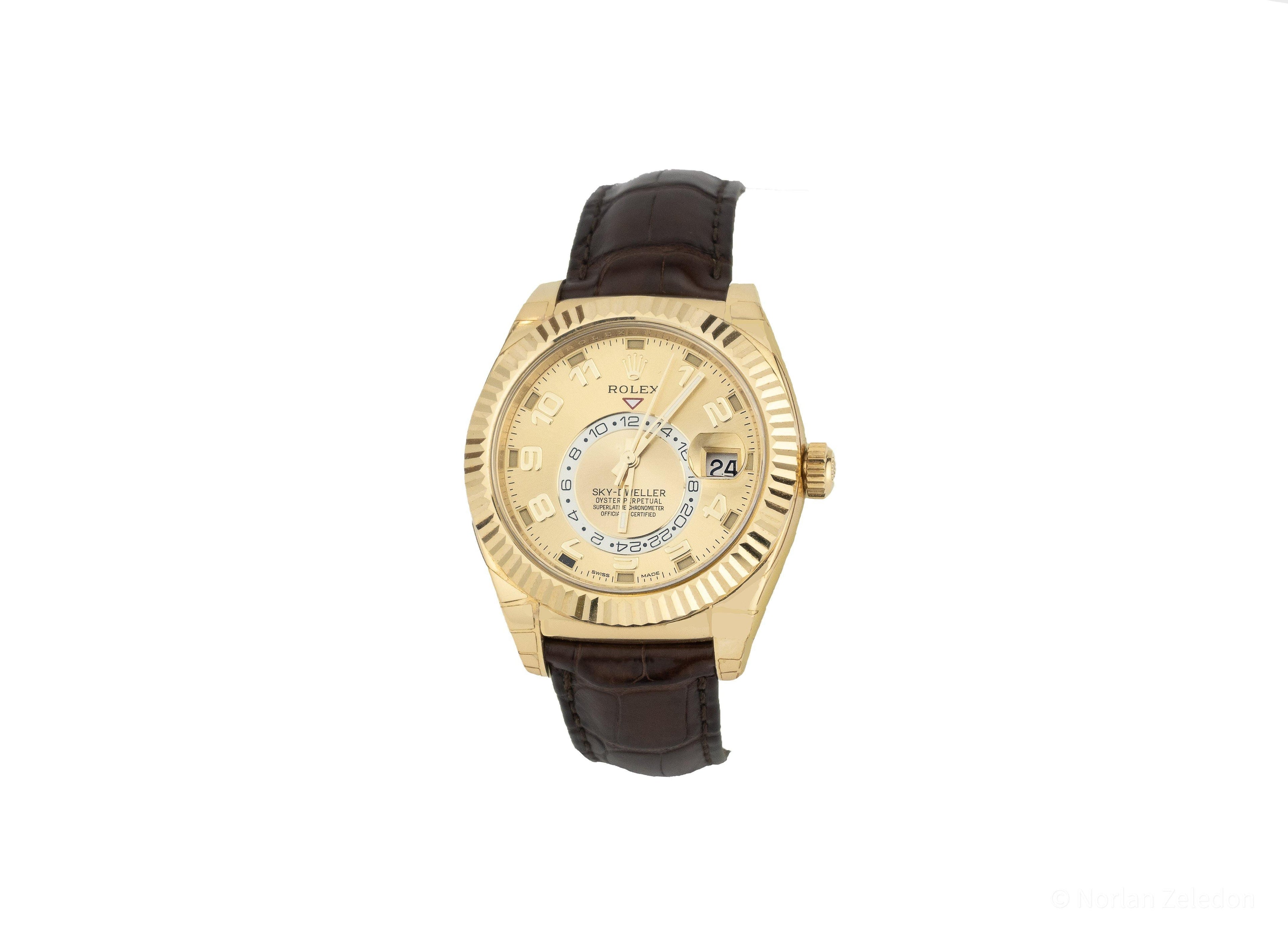 Rolex Sky-Dweller Gold Oyster Perpetual Case 42mm - Johnny Dang & Co